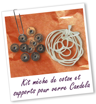 Matériel de fabrication de bougies : mèche à bougie + 10 supports pour Matériel de fabrication de bougies : mèche à bougie + 10 supports pour