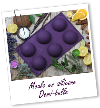 Moule en silicone Demi-Bulle Aroma-Zone Moule en silicone Demi-Bulle Aroma-Zone