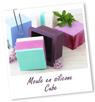 Moule en silicone Cube Aroma-Zone Moule en silicone Cube Aroma-Zone