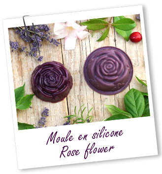 Moule en silicone Rose Flower Aroma-Zone Moule en silicone Rose Flower Aroma-Zone