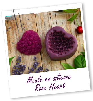 Moule en silicone Rose Heart Aroma-Zone