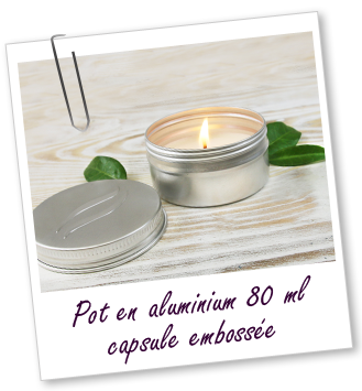Pot en aluminium 80 ml avec capsule embossée Aroma-Zone Pot en aluminium 80 ml avec capsule embossée Aroma-Zone