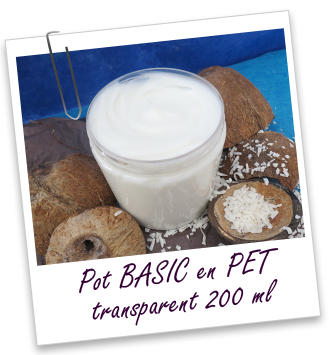 Pot PET 200 ml transparent BASIC Aroma-Zone Pot PET 200 ml transparent BASIC Aroma-Zone
