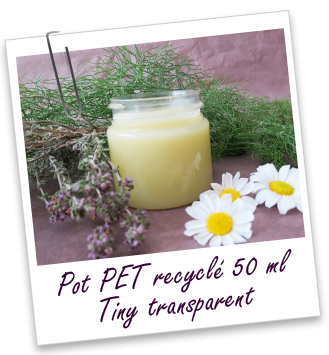 Pot PET 50 ml transparent TINY Aroma-Zone Pot PET 50 ml transparent TINY Aroma-Zone