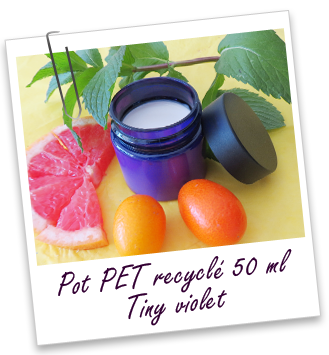 Pot PET recyclé 50 ml violet TINY Aroma-Zone Pot PET recyclé 50 ml violet TINY Aroma-Zone