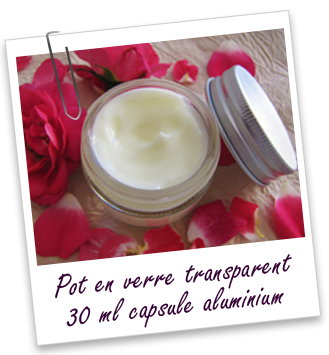 Pot en verre transparent 30 ml et capsule en aluminium Aroma-Zone Pot en verre transparent 30 ml et capsule en aluminium Aroma-Zone