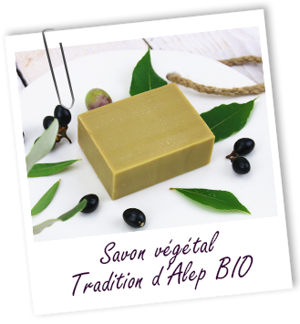 Savon végétal SAF Tradition d'Alep BIO Savon végétal SAF Tradition d'Alep BIO