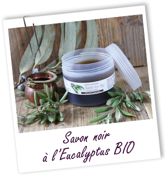 Savon noir Pur Olive BIO à l'huile essentielle d'Eucalyptus Aroma-Zone