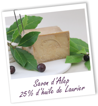 Savon Alep à 25% d'huile de baies de Laurier Aroma-Zone Savon Alep à 25% d'huile de baies de Laurier Aroma-Zone