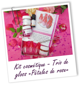 Kit cosmétique maison - TRIO DE GLOSS Kit cosmétique maison - TRIO DE GLOSS
