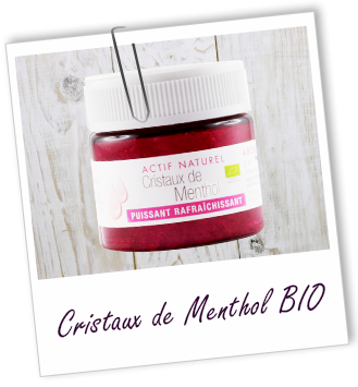 Actif cosmétique Menthol en cristaux BIO Aroma-Zone Actif cosmétique Menthol en cristaux BIO Aroma-Zone
