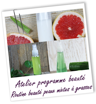 Atelier Programme beauté - ROUTINE BEAUTE DES PEAUX MIXTES A GRASSES- Aroma-Zone Atelier Programme beauté - ROUTINE BEAUTE DES PEAUX MIXTES A GRASSES- Aroma-Zone