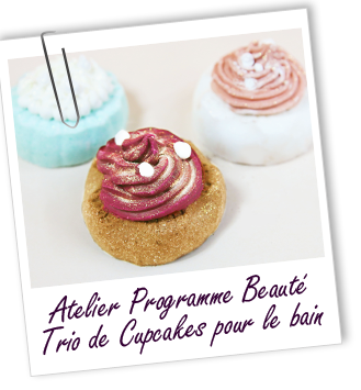 Atelier Programme beauté - Trio de cupcakes pour le bain - Aroma-Zone Atelier Programme beauté - Trio de cupcakes pour le bain - Aroma-Zone