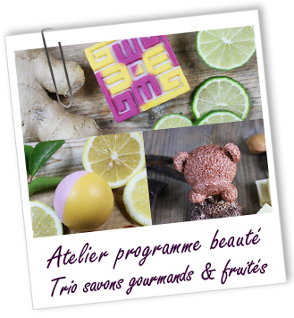 Atelier Programme beauté - Trio de savons gourmands et fruités - Aroma-Zone