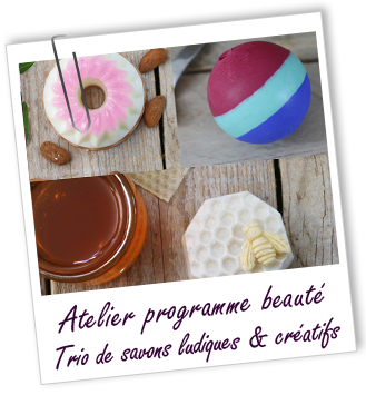 Atelier Programme beauté - Trio de savons ludiques et créatifs - Aroma-Zone Atelier Programme beauté - Trio de savons ludiques et créatifs - Aroma-Zone