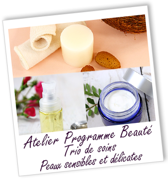 Atelier Programme beauté - Trio de soins peaux sensibles et délicates - Aroma-Zone Atelier Programme beauté - Trio de soins peaux sensibles et délicates - Aroma-Zone