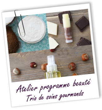 Atelier Programme beauté - Trio de soins gourmands Chocolat, Noisette et Coco - Aroma-Zone