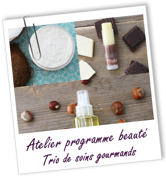 Atelier Programme beauté - Trio de soins gourmands Chocolat, Noisette et Coco - Aroma-Zone Atelier Programme beauté - Trio de soins gourmands Chocolat, Noisette et Coco - Aroma-Zone