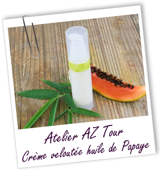 ATELIER AZ TOUR 2017 - Crème veloutée à l'huile de Papaye ATELIER AZ TOUR 2017 - Crème veloutée à l'huile de Papaye