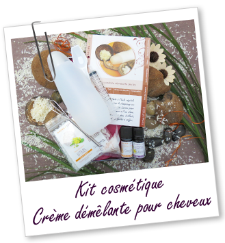Kit cosmétique maison - CRèME CAPILLAIRE DéMêLANTE DES îLES Aroma-Zone Kit cosmétique maison - CRèME CAPILLAIRE DéMêLANTE DES îLES Aroma-Zone