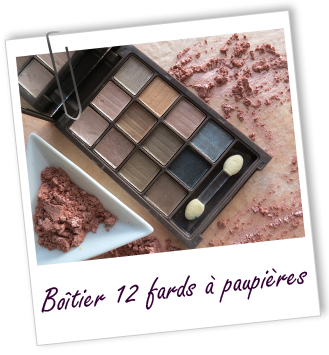 Boîtier 12 fards à paupières Aroma-Zone Boîtier 12 fards à paupières Aroma-Zone