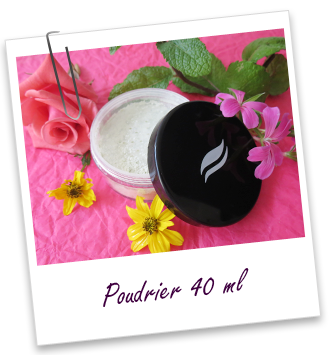 Poudrier 40 ml avec capot personnalisé Aroma-Zone Poudrier 40 ml avec capot personnalisé Aroma-Zone