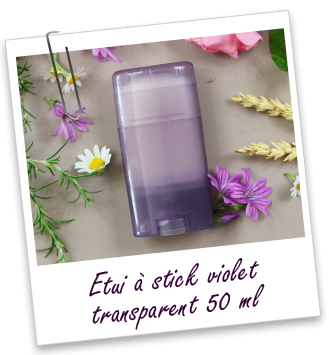 Etui à stick violet transparent Aroma-Zone Etui à stick violet transparent Aroma-Zone