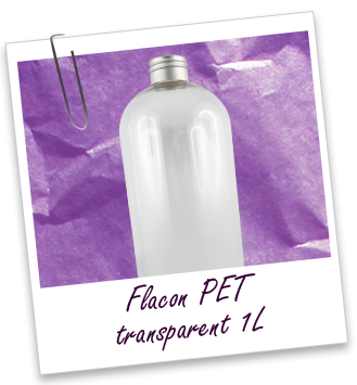 Flacon PET transparent 1L Aroma-Zone