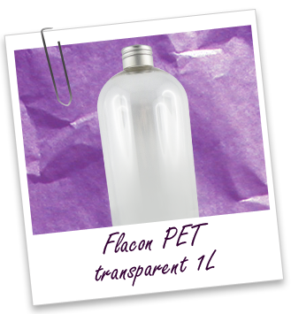 Flacon PET transparent 1L Aroma-Zone Flacon PET transparent 1L Aroma-Zone