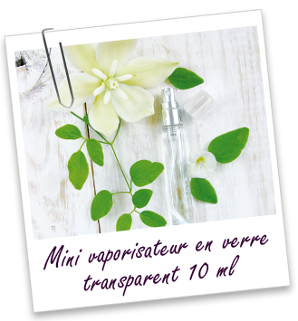Mini-vaporisateur en verre transparent 10 ml Aroma-Zone Mini-vaporisateur en verre transparent 10 ml Aroma-Zone