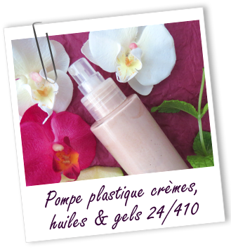 Pompe crème plastique neutre 24/410 Aroma-Zone