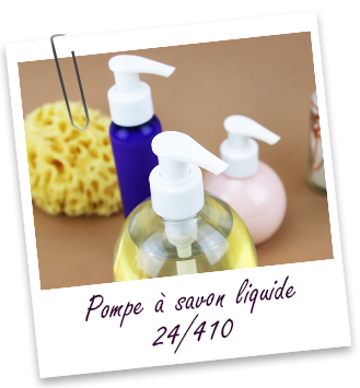 Pompe savon 24/410 en PP blanche Aroma-Zone