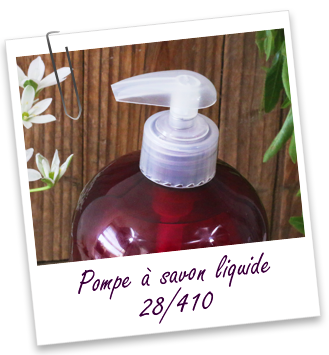 Pompe savon 28/410 en PP translucide Aroma-Zone