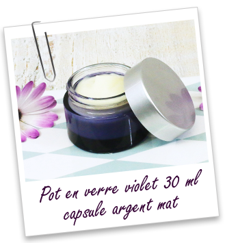 Pot verre violet 30 ml Aroma-Zone Pot verre violet 30 ml Aroma-Zone