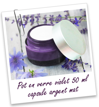 Pot verre violet 50 ml Aroma-Zone Pot verre violet 50 ml Aroma-Zone