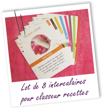 Intercalaires pour classeur de recettes (1 jeu de 8 intercalaires) Aroma-Zone Intercalaires pour classeur de recettes (1 jeu de 8 intercalaires) Aroma-Zone
