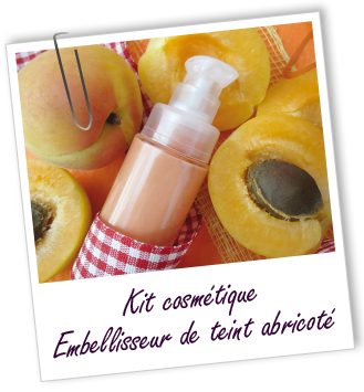 Kit cosmétique maison - Embellisseur de teint abricoté Kit cosmétique maison - Embellisseur de teint abricoté