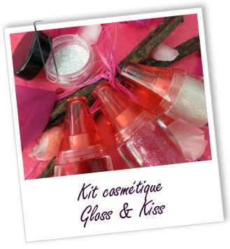 Kit cosmétique maison - Kiss & Gloss Kit cosmétique maison - Kiss & Gloss