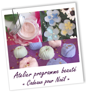 Atelier Programme beauté - CREATIONS CADEAUX POUR NOËL -130-131-132- Aroma-Zone