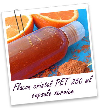 Flacon PET transparent 250 ml avec capsule service en PP Aroma-Zone Flacon PET transparent 250 ml avec capsule service en PP Aroma-Zone