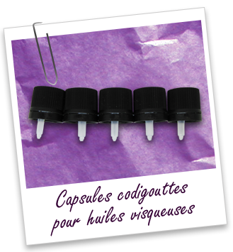 Codigouttes pour huiles visqueuses (lot de 5) Aroma-Zone Codigouttes pour huiles visqueuses (lot de 5) Aroma-Zone
