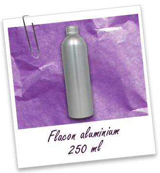 Flacon aluminium 250 ml et capsule aluminium Aroma-Zone Flacon aluminium 250 ml et capsule aluminium Aroma-Zone