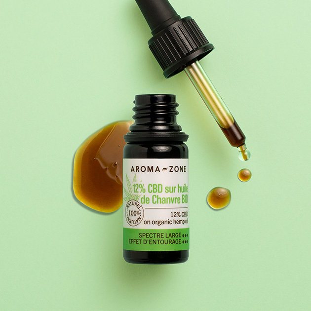 Huile CBD 12% sur huile de Chanvre BIO - Aroma-Zone Huile CBD 12% sur huile de Chanvre BIO - Aroma-Zone