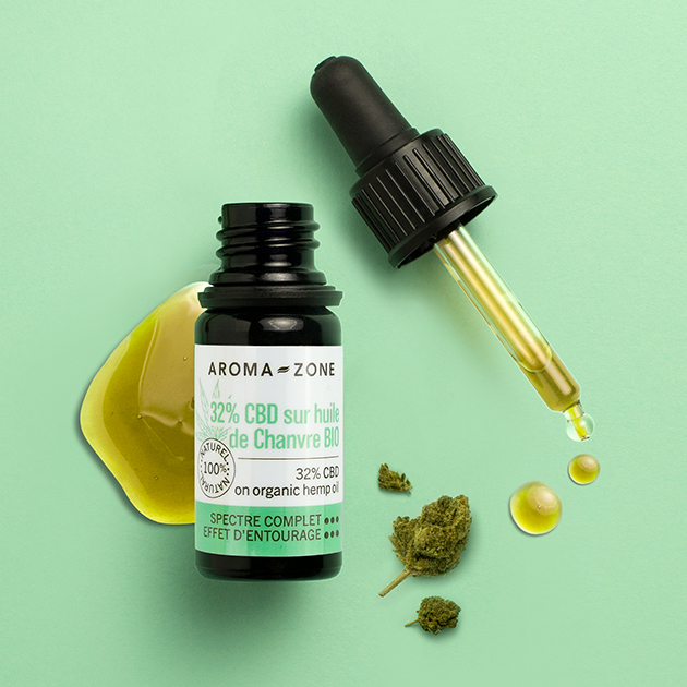Huile CBD 32% sur huile de Chanvre BIO - Aroma-Zone Huile CBD 32% sur huile de Chanvre BIO - Aroma-Zone