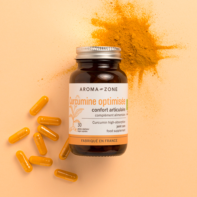 Complément alimentaire Curcumine optimisée BIO Aroma-Zone Complément alimentaire Curcumine optimisée BIO Aroma-Zone