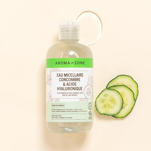 Eau Micellaire Concombre frais BIO & Acide Hyaluronique Eau Micellaire Concombre frais BIO & Acide Hyaluronique