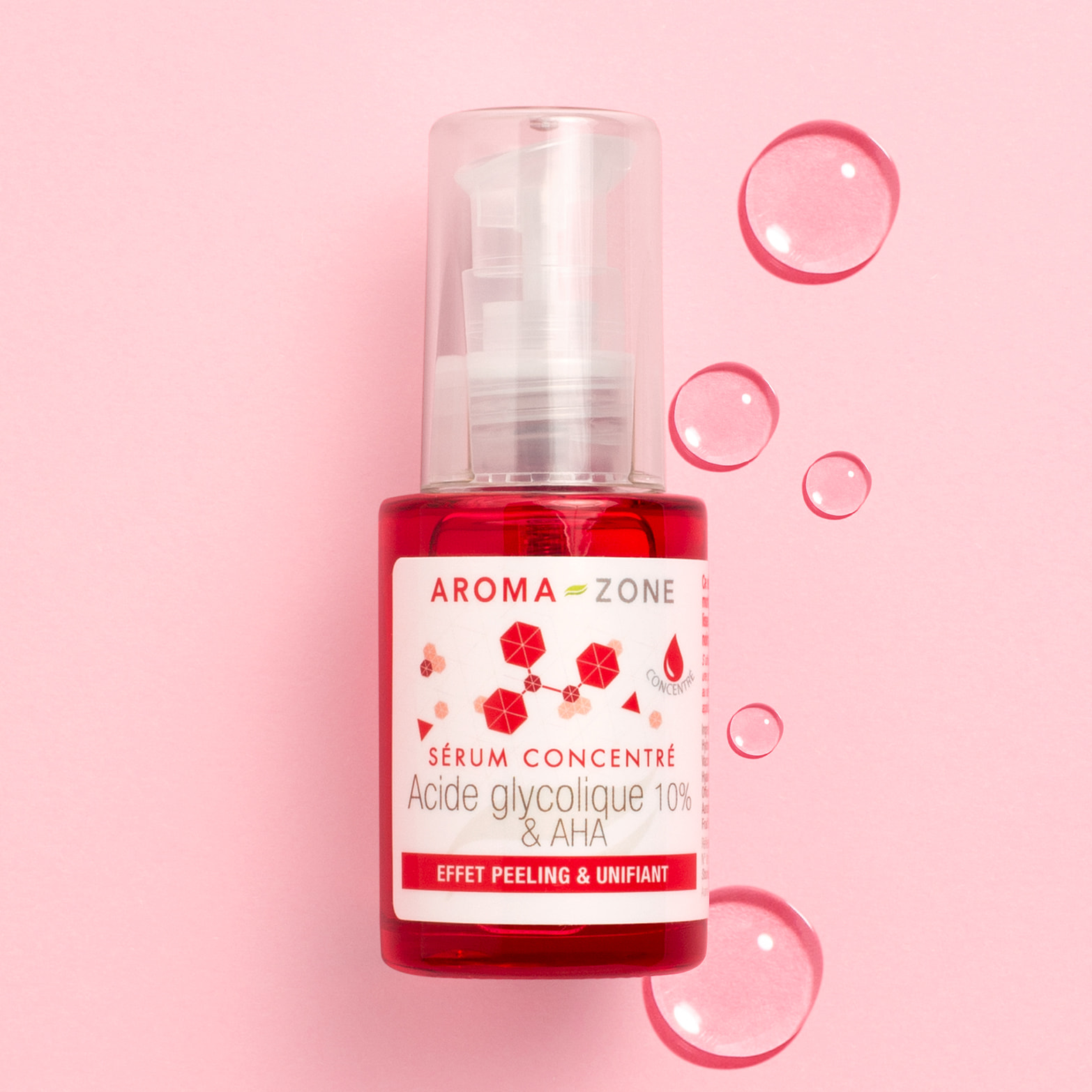 Sérum visage concentré Acide glycolique 10% & AHA Aroma-Zone Sérum visage concentré Acide glycolique 10% & AHA Aroma-Zone