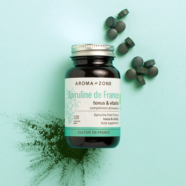 Complément alimentaire Spiruline de France BIO Aroma-Zone Complément alimentaire Spiruline de France BIO Aroma-Zone