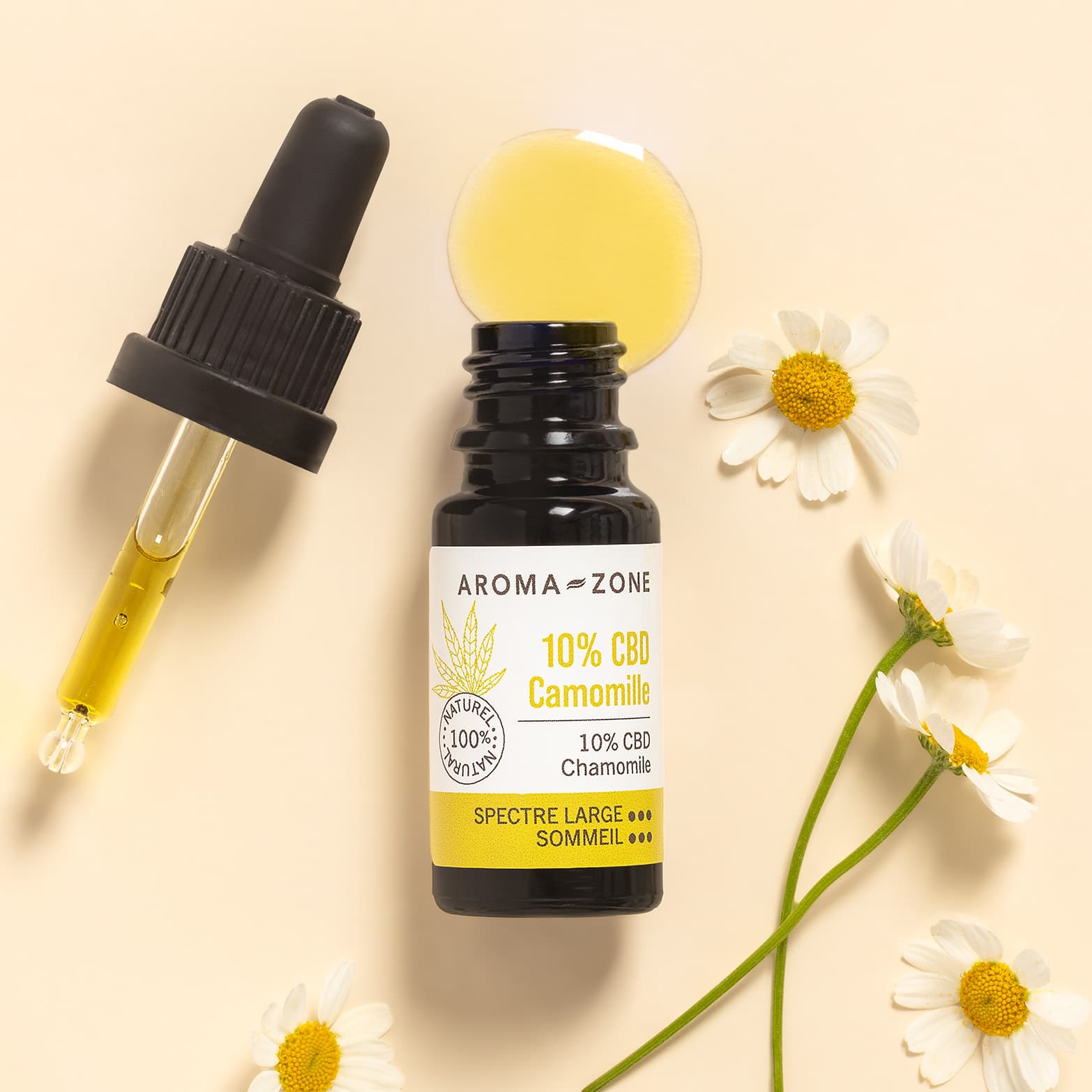 Huile CBD 10% Camomille Huile CBD 10% Camomille