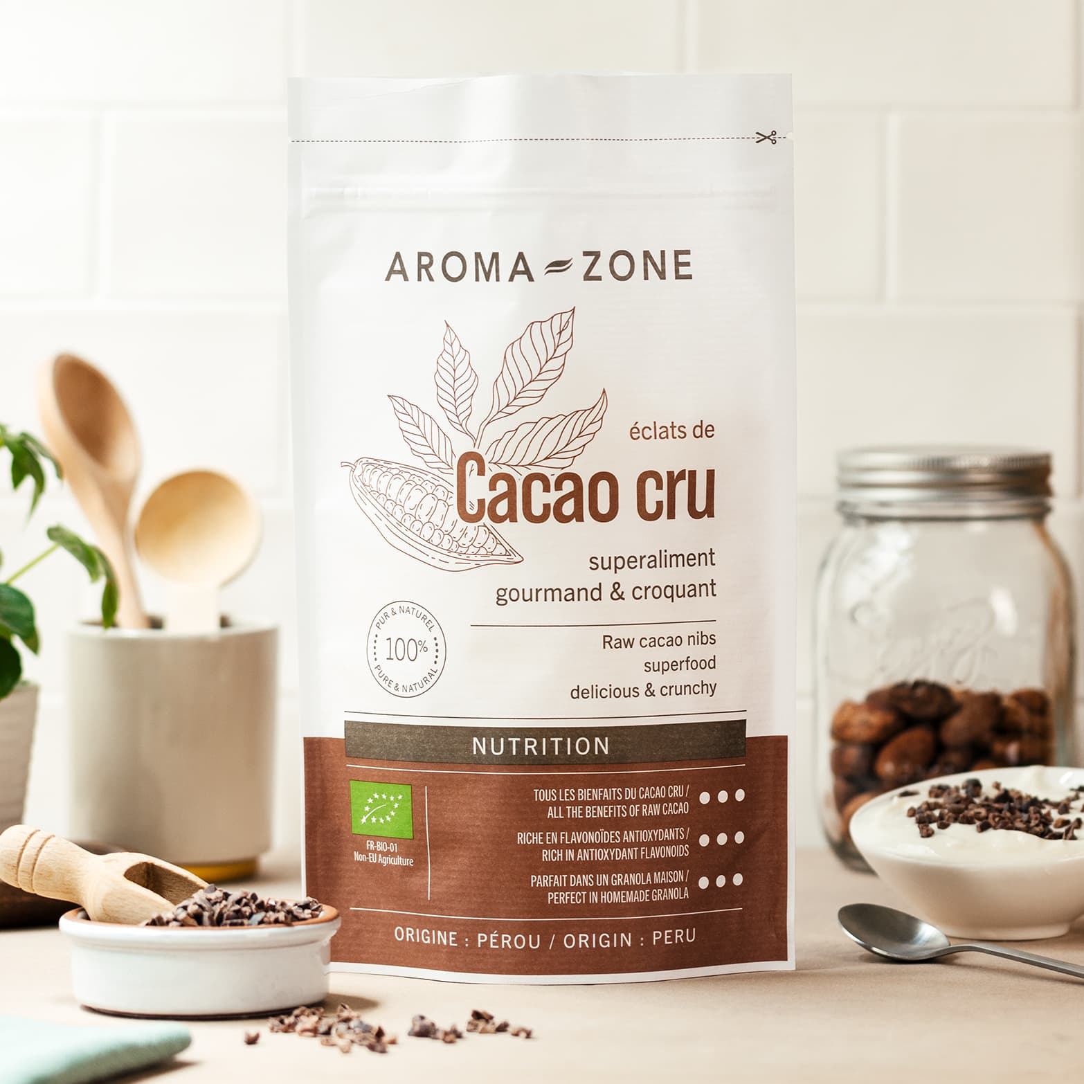 Eclats de cacao cru BIO Eclats de cacao cru BIO